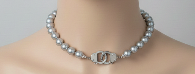 Grey Pearl Handcuff Adjusted Proportions